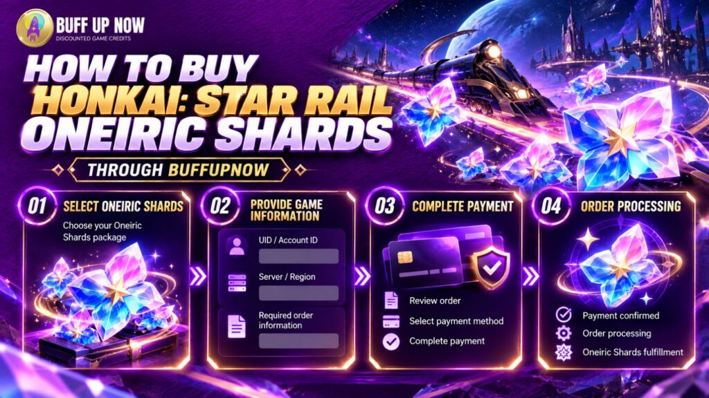 How to Buy Honkai Star Rail Oneiric Shards from BuffUpNow