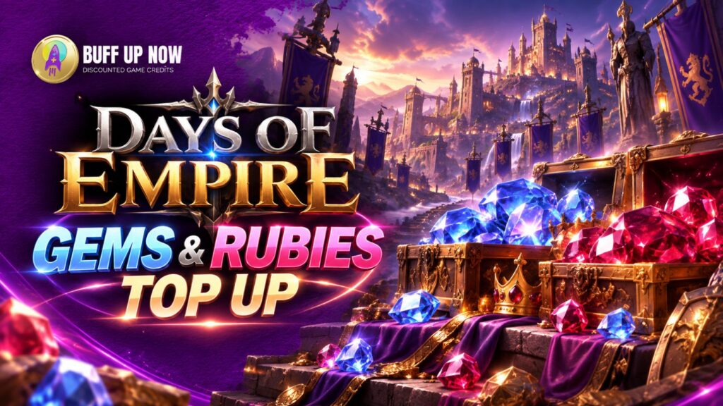 Days of Empire Gems & Rubies Top Up at BuffUpNow