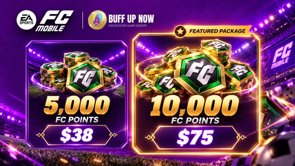 FC Mobile FC Points packages and prices at BuffUpNow