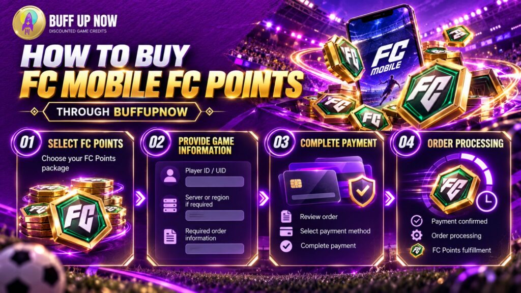 How to buy FC Mobile FC Points from BuffUpNow