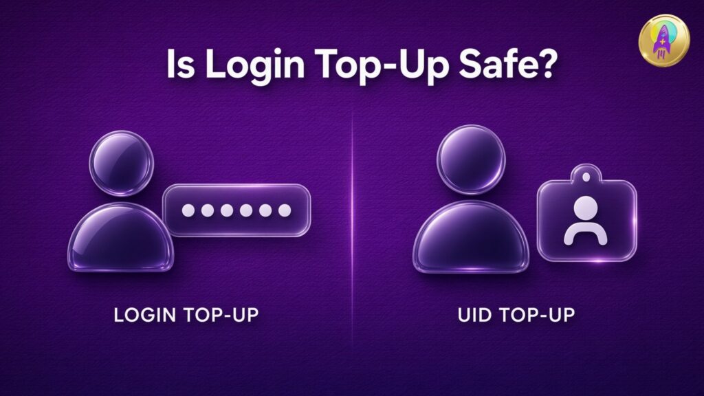 Comparison of Login Top-Up and UID Top-Up information requirements