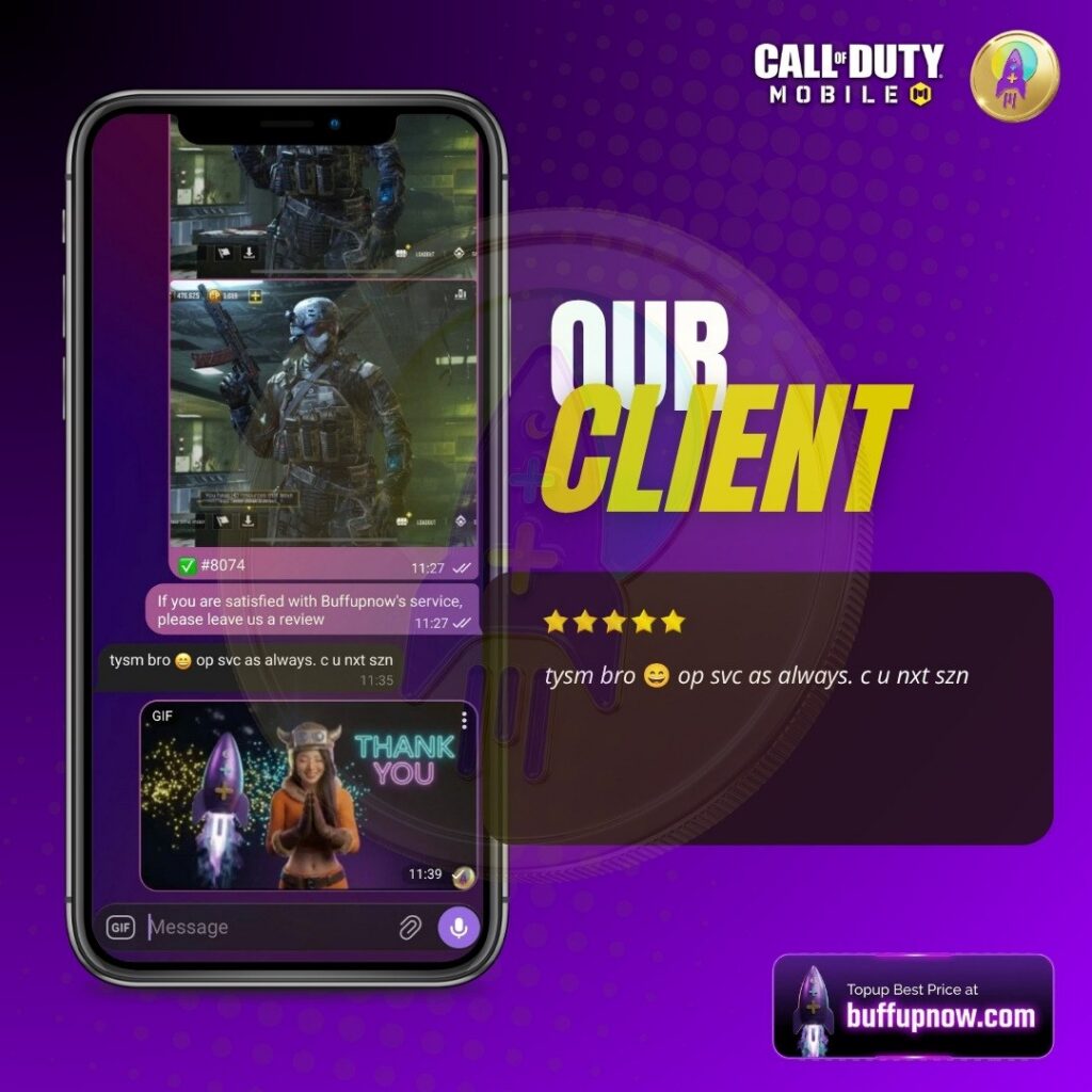 CODM Successful CP Top-Up | BuffUpNow Feedback